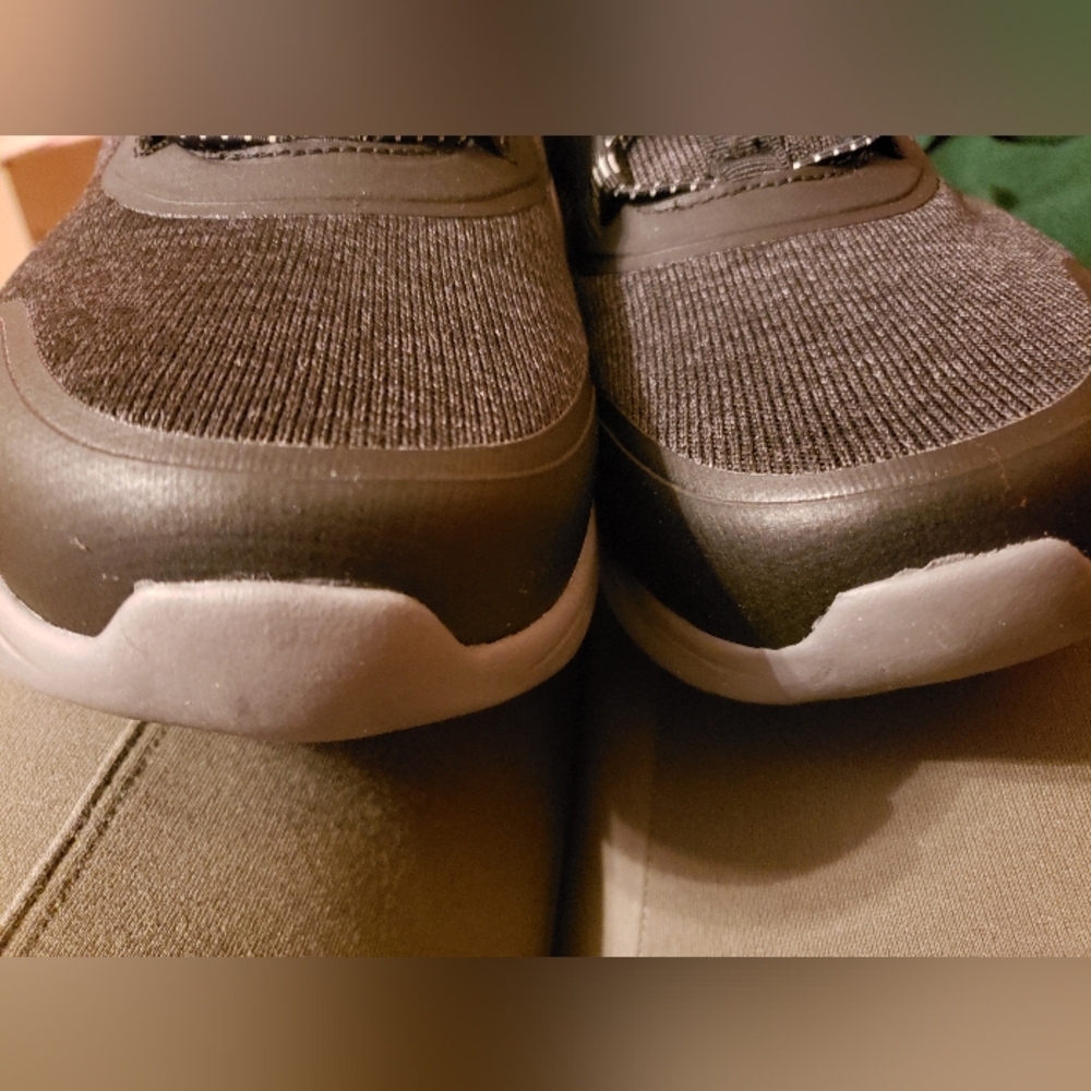 Men's Memory Foam Athletic Works Slip On Sneaker 13 W WIDE - Picture 6 of 7